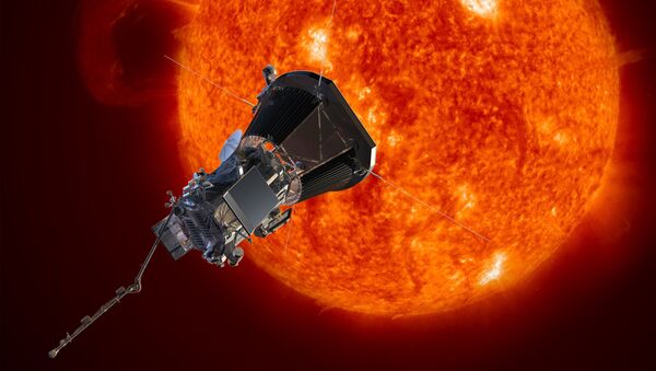 La sonda Parker Solar Probe se acerca al Sol (ilustración artística) - Sputnik Mundo