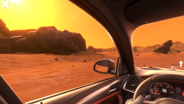 Un BMW X3 navegando Marte en un vídeo publicitario - Sputnik Mundo
