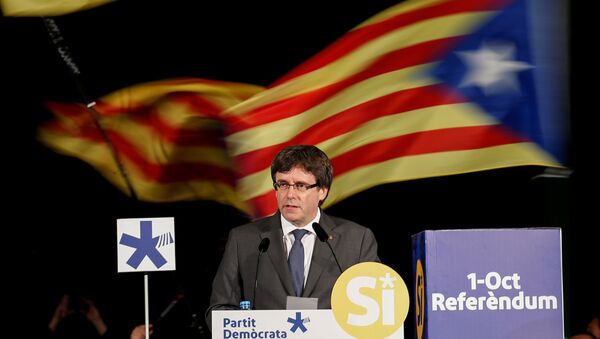 Carles Puigdemont, el presidente catalán - Sputnik Mundo