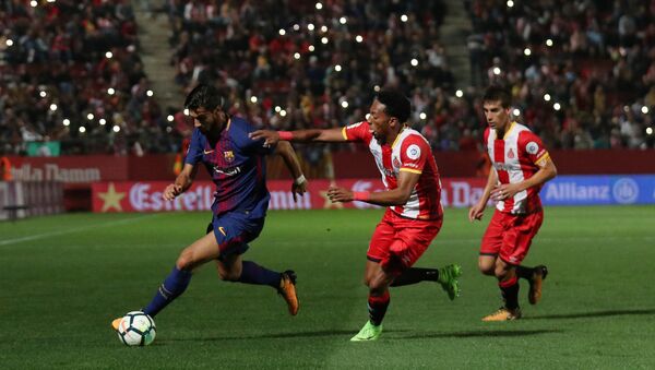 El partido entre FC Barcelon y FC Girona (archivo) - Sputnik Mundo