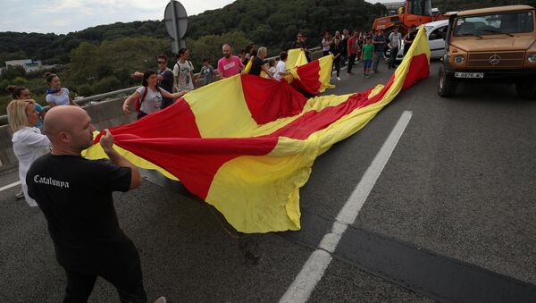 Manifestaciones por la independencia en Cataluña - Sputnik Mundo