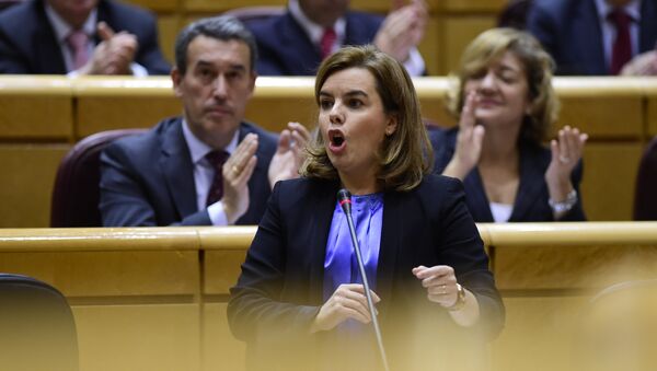 Soraya Sáenz, la vicepresidenta del Gobierno español - Sputnik Mundo
