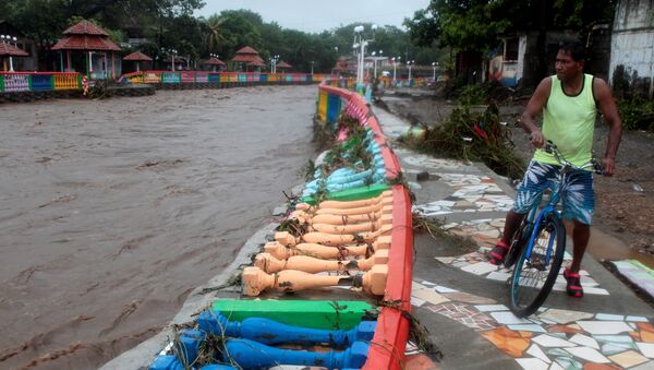 Consecuencias de la tormenta tropical Nate en Managua, Nicaragua - Sputnik Mundo