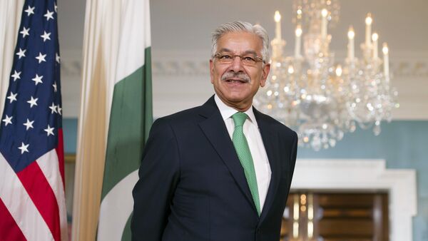 Khawaja Asif, ministro de Asuntos Exteriores de Pakistán - Sputnik Mundo