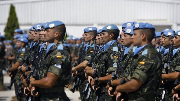 Cascos azules de la ONU (imagen referencial) - Sputnik Mundo