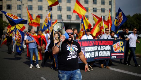 Manifestación de ultraderechistas en Barcelona - Sputnik Mundo