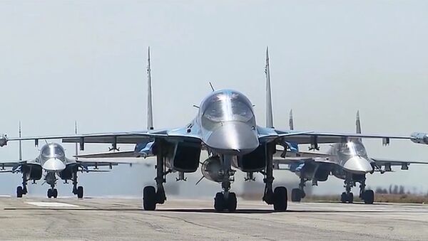 Aviones de las Fuerzas Aeroespaciales de Rusia en Siria - Sputnik Mundo