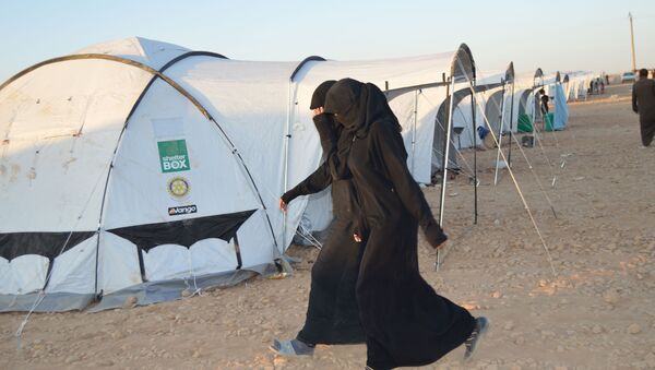 Un campo de refugiados en la ciudad siria de Ayn Issa - Sputnik Mundo