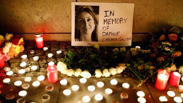 Homenaje a la periodista asesinada Daphne Caruana Galizia - Sputnik Mundo