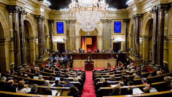Ситуация у парламента Каталонии в Барселоне - Sputnik Mundo