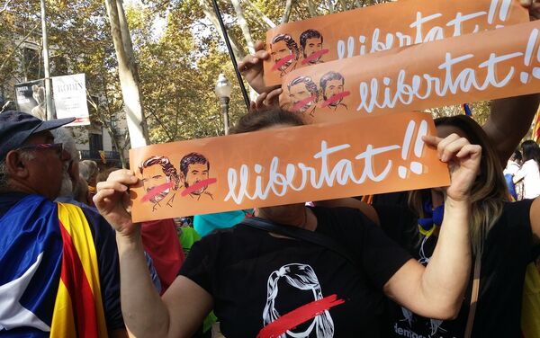 Manifestación en Barcelona - Sputnik Mundo