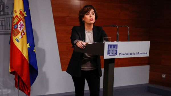 Soraya Sáenz de Santamaría, la vicepresidenta del Gobierno español - Sputnik Mundo