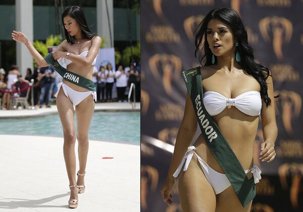 Nominadas al certamen de Miss Tierra en Manila (Filipinas). - Sputnik Mundo