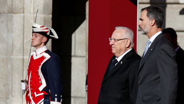 El presidente de Israel, Reuvén Rivlin, y el rey Felipe VI de España - Sputnik Mundo