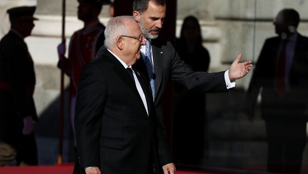 El presidente de Israel, Reuvén Rivlin, y el rey Felipe VI de España - Sputnik Mundo
