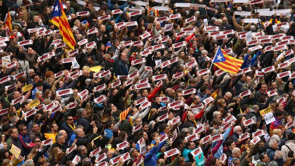 Protestas en Cataluña - Sputnik Mundo