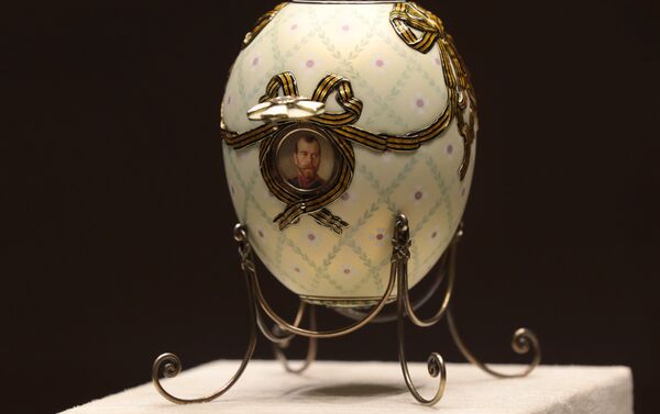 Huevo de la Cruz de San Jorge, el taller de joyería de Fabergé - Sputnik Mundo