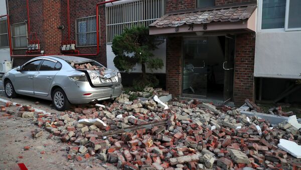 Consecuencias del terremoto en Corea del Sur - Sputnik Mundo