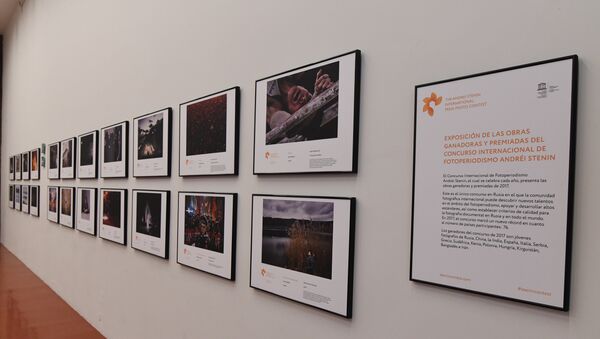 Exposición de las obras ganadoras del Tercer Concurso Internacional de Fotoperiodismo Andréi Stenin en el Centro de la Imagen de México. - Sputnik Mundo