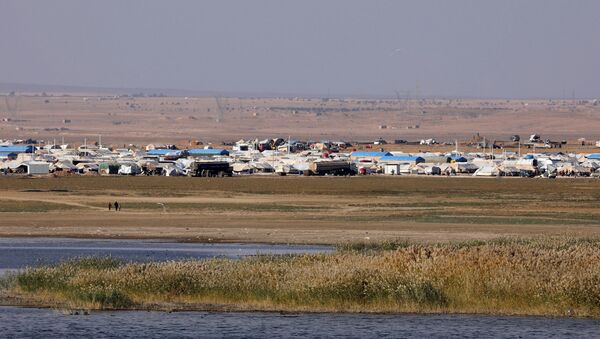 Un campo de refugiados en Siria (imagen referencial) - Sputnik Mundo