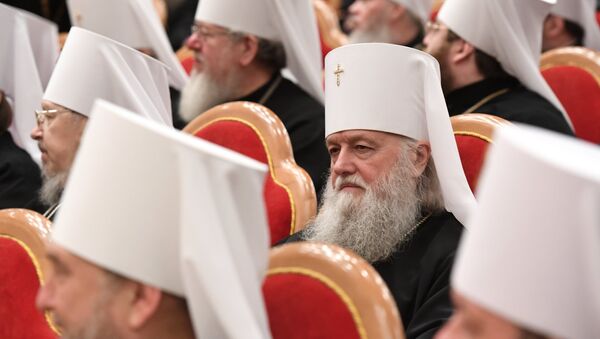 Los representantes de las iglesias ortodoxas de las regiones de Rusia en la Catedral de Cristo Salvador - Sputnik Mundo
