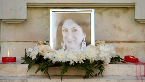 Homenaje a la periodista asesinada Daphne Caruana Galizia - Sputnik Mundo