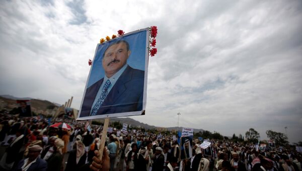 Los partidarios del expresidente de Yemen, Alí Abdalá Salé (archivo) - Sputnik Mundo