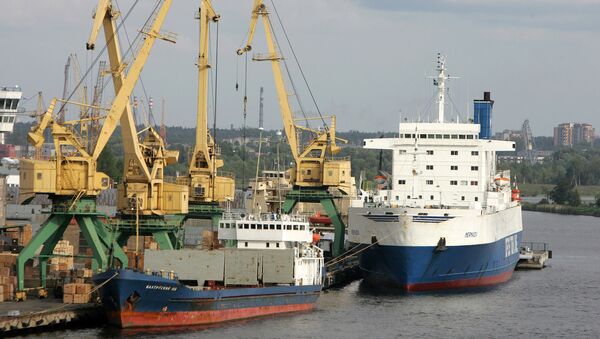 El puerto de Riga, Letonia - Sputnik Mundo