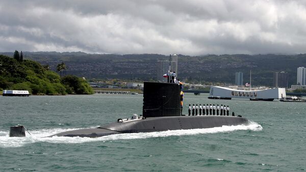 El submarino chileno SS-21 Simpson en Pearl Harbor, Hawaii (archivo) - Sputnik Mundo