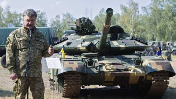 El tanque ucraniano Bulat T-64BM - Sputnik Mundo
