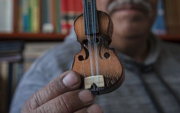 Don Cristóbal Baltazar Casimiro, maestro artesano quien hace los violines - Sputnik Mundo