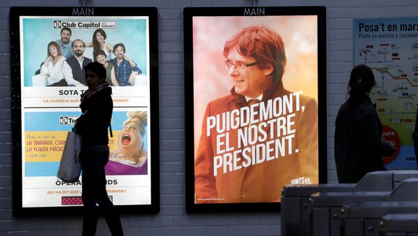 Campaña electoral de Carles Puigdemont - Sputnik Mundo