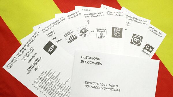 La preparación para las elecciones de 21-D en Cataluña - Sputnik Mundo