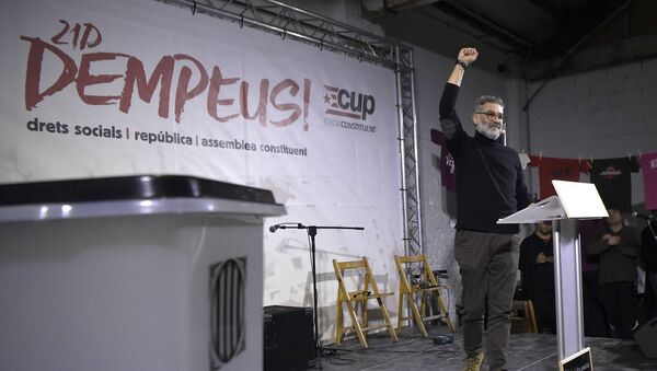 Carles Riera, candidato oficial de la Candidatura de Unidad Popular (CUP) - Sputnik Mundo