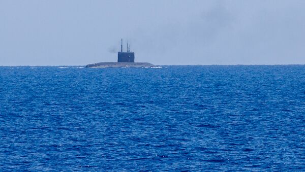 Un submarino ruso en el mar Mediterráneo - Sputnik Mundo