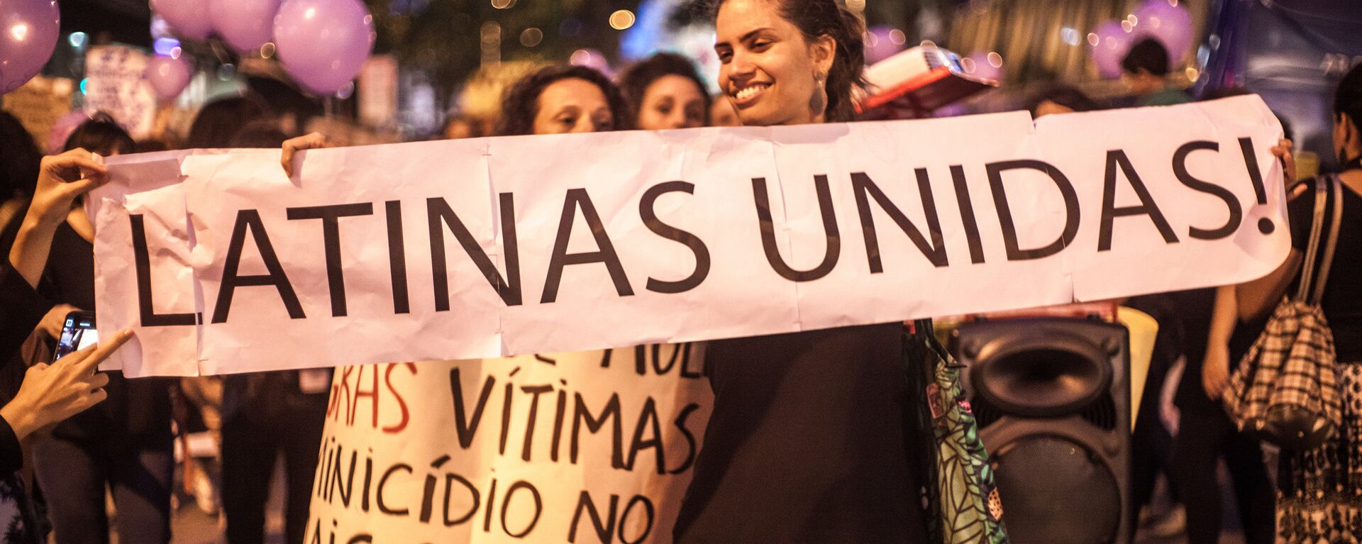 Manifestación del movimiento Ni Una Menos en Río de Janeiro, Brasil - Sputnik Mundo, 1920, 07.03.2018