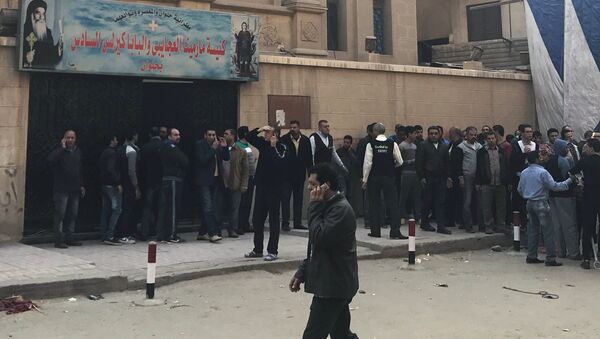 Lugar del ataque a iglesia copta en El Cairo, Egipto - Sputnik Mundo