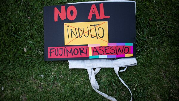 Protestas contra indulto al expresidente peruano Alberto Fujimori (archivo) - Sputnik Mundo