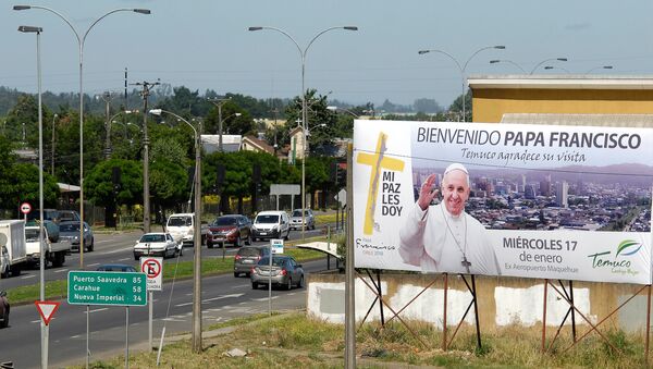 Preparativos para la visita del Papa Francisco a Chile - Sputnik Mundo