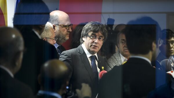 Carles Puigdemont, el presidente del Gobierno catalán cesado - Sputnik Mundo