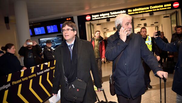 Carles Puigdemont, expresidente de Cataluña, llega a Dinamarca - Sputnik Mundo