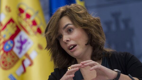 Soraya Sáenz de Santamaría, vicepresidenta española (archivo) - Sputnik Mundo