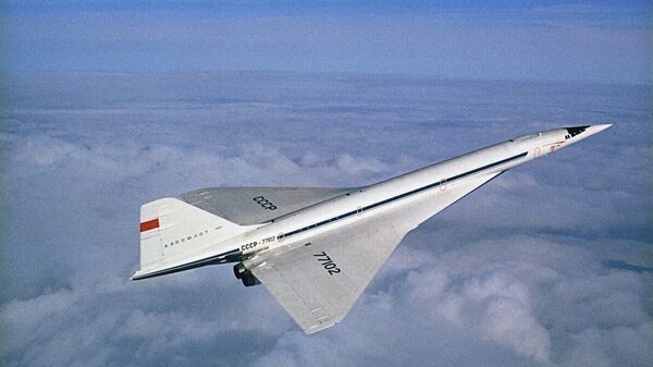 El avión comercial supersónico soviético Tu-144 (archivo) - Sputnik Mundo