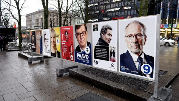 Carteles de los candidatos a la presidencia de Finlandia - Sputnik Mundo
