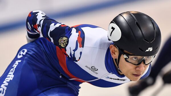 Víctor Ahn, patinador ruso de velocidad en pista corta - Sputnik Mundo