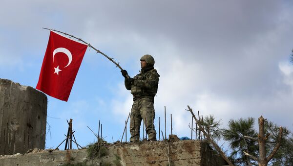 Soldado turco en Afrín - Sputnik Mundo