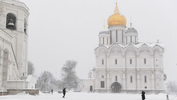 La nevada en Moscú - Sputnik Mundo