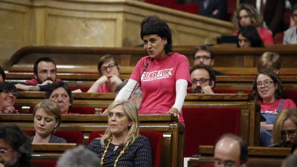 Anna Gabriel, exdiputada catalana de la Candidatura d'Unitat Popular (CUP) (archivo) - Sputnik Mundo