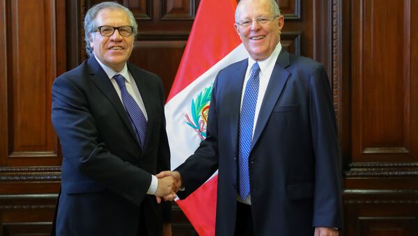 Presidente de Perú, Pedro Pablo Kuczynski, y secretario general de la Organización de los Estados Americanos, Luis Almagro - Sputnik Mundo