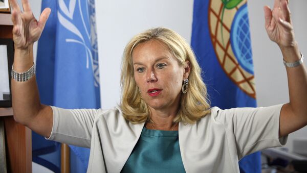 La ministra de Comercio Exterior y Desarrollo de la Cooperación de Holanda, Sigrid Kaag - Sputnik Mundo
